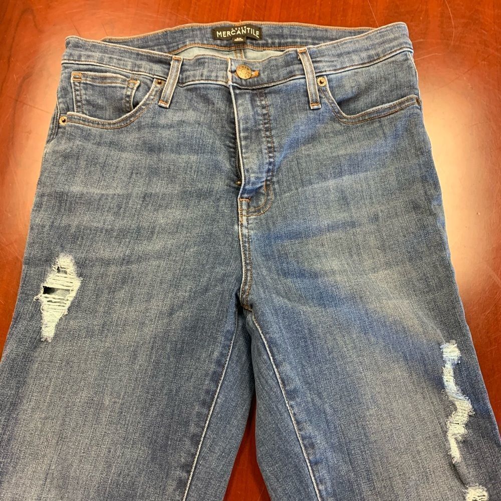 J. Crew Mercantile Hi -Rise Distressed Skinny Jeans sz 29